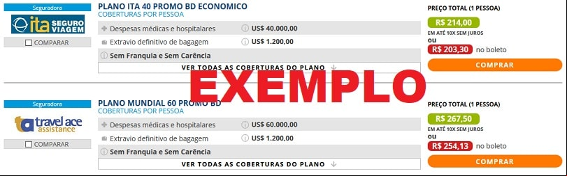 Cotação de Seguro Viagem